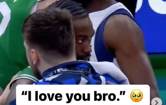 Brown to Doncic: “Luka, you’re a killer. You got the best out of me. I love you bro