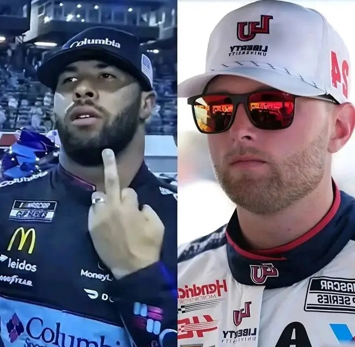 Bubba Wallace showed a “middle finger” and spoke full of hatred towards NASCAR officials after being fined, while William Byron escaped without punishment after……