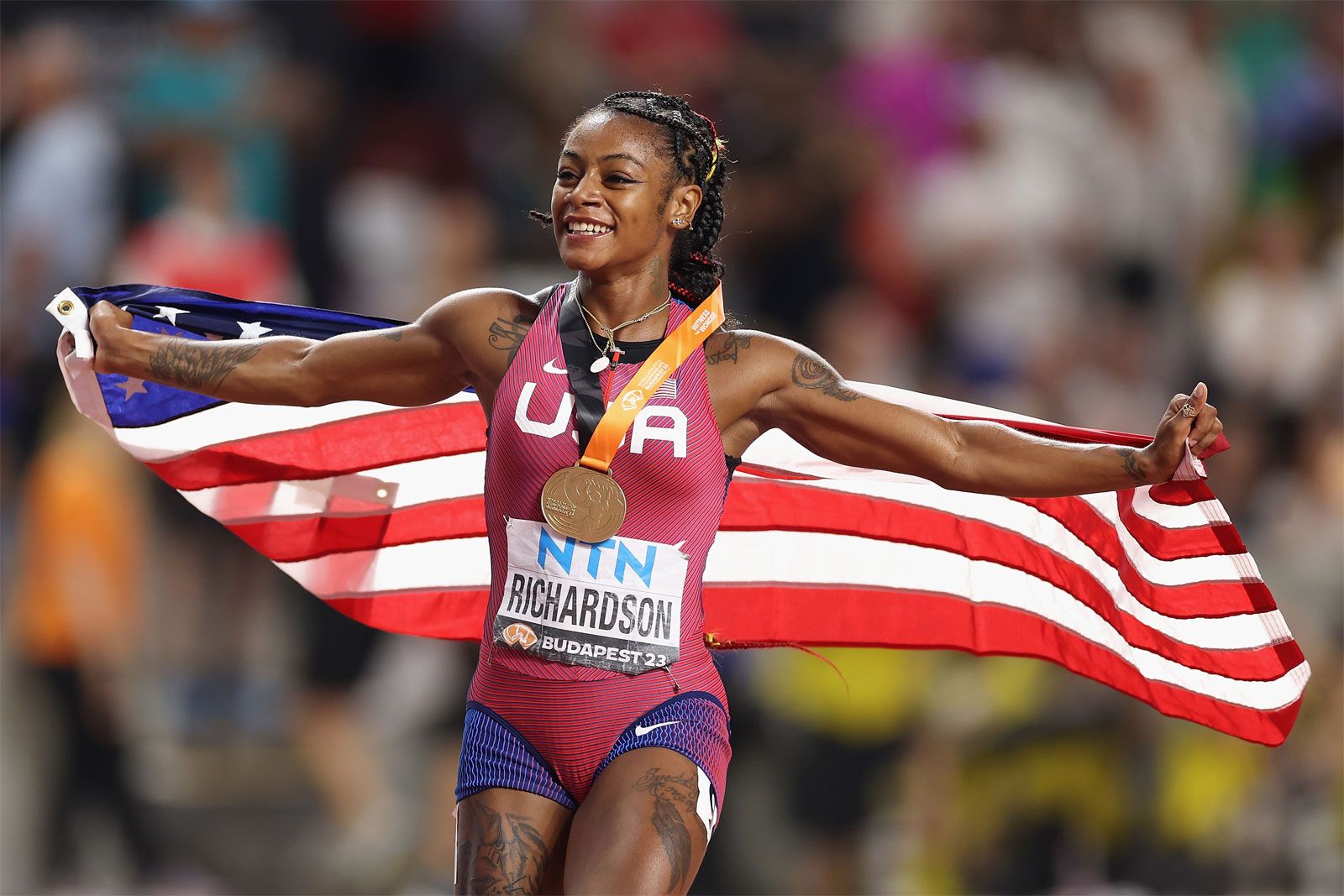 Sha’Carri Richardson (born March 25, 2000) is an American track and field sprinter who competes in the 100 meters and 200 meters races……