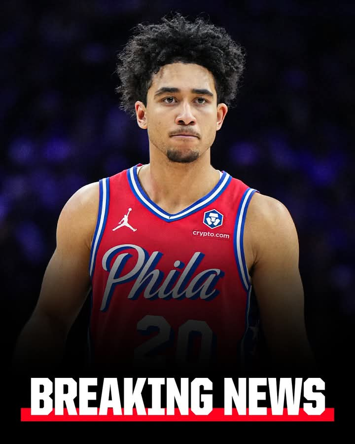 Breaking: Jared McCain is out Indefinitely After an MRI Revealed a Lateral Meniscus Tear in his Left Knee, the Philadelphia 76ers Announced Thereafter…..