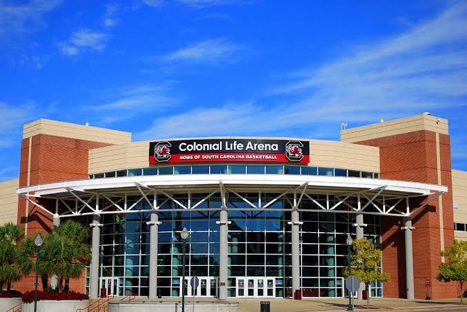 Great Achievement: Colonial Life Arena Stadium, home University of South Carolina Gamecocks has been named the greatest SEC stadium of all time, surpassing Jordan-Hare Stadium, Sanford Stadium, Neyland Stadium, and others……