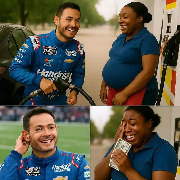 SHOCKING: Kyle Larson Quietly Gifts $25,000 to Pregnant Black Woman at Gas Station — No Cameras, Just Tears and Humanity! Kyle Larson’s unexpected act of kindness has left an indelible mark, proving that true generosity doesn’t seek recognition, but instead creates lasting change. His quiet gesture has shown the world that compassion can transcend the spotlight and truly touch lives when it matters most…..